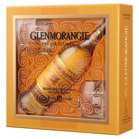 GLENMORANGIE ORIGINAL 10 AÑOS - GIFT PACK - GLENMOR-10A-VASOS